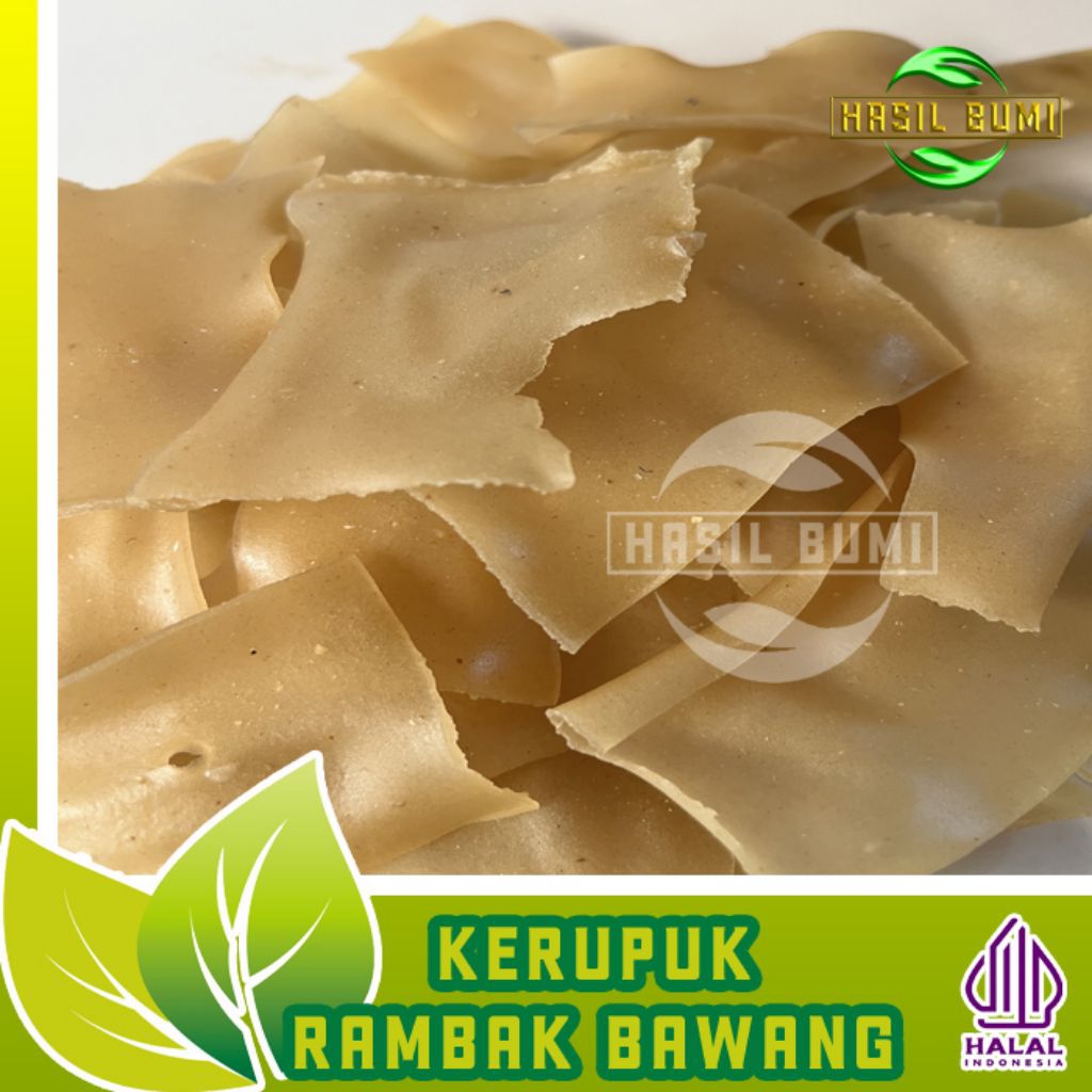 KRUPUK PANGSIT 500 gr MENTAH | RAMBAK BAWANG | krupuk bawang | cemilan