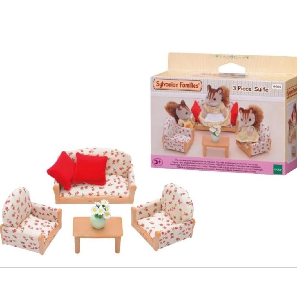 SYLVANIAN FAMILIES FURNITURE SET CARRIAGE SET COOKING SET POPCORN CART DRESSING TABLE GARDEN SET VEG