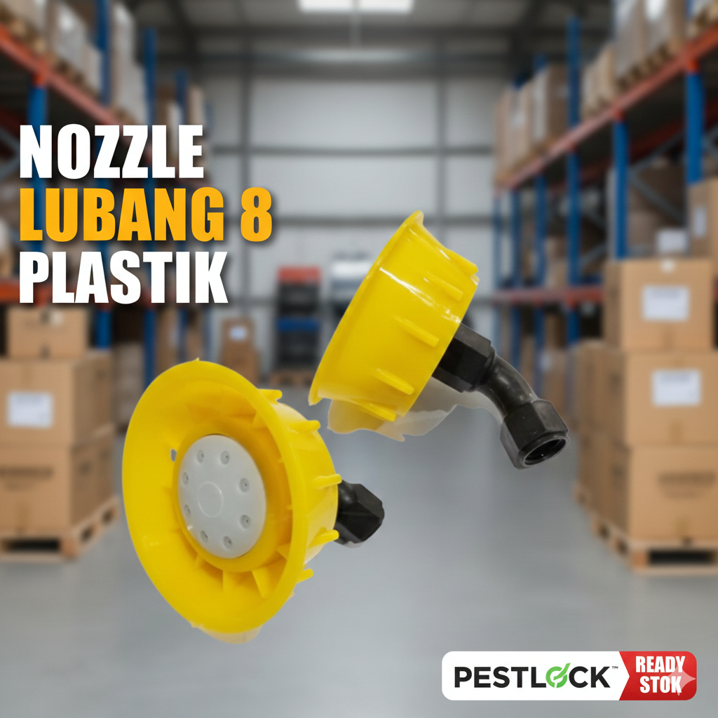NOZZLE SPRAYER LUBANG 8 PLASTIK / NOZEL SPRAYER PLASTIK LUBANG 8