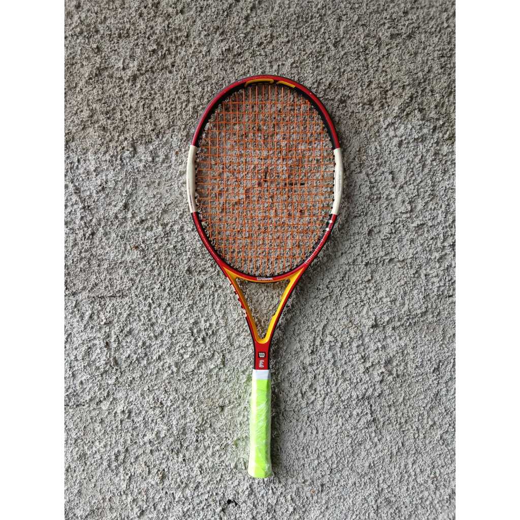Raket Tenis Preloved Wilson Ncode Nps 95 Pro Staff Original