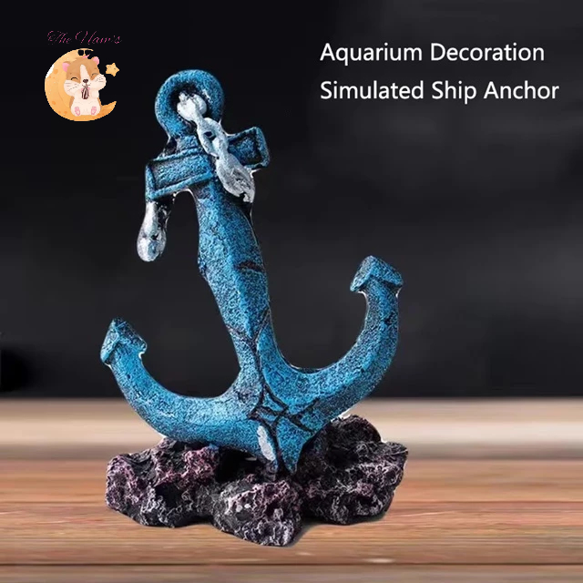 (The Ham's) JANGKAR KAPAL  hiasan aquarium jangkar kapal, dekorasi aquarium jangkar karam, jangkar k