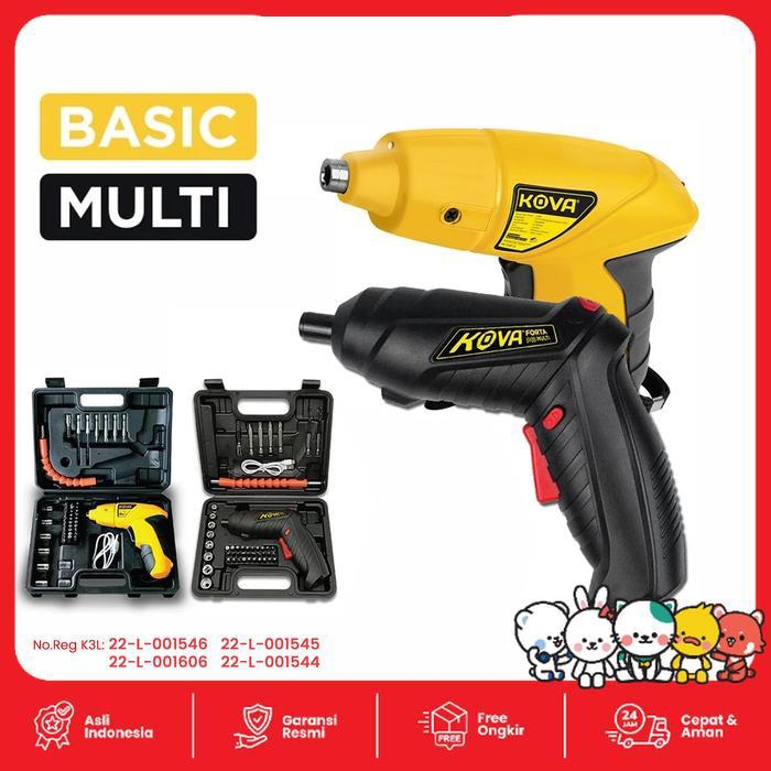 Krisbow - Forta Cordless Screw Driver Ck-48 Mesin Bor Tangan Obeng Bate Forta Cordless Screw Driver