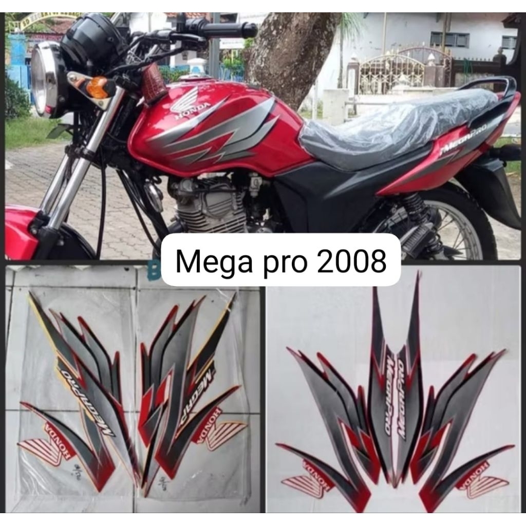 STIKWR STRIPING LIS BODY HONDA MEGA PRO PRIMUS 2008 ORI AJS  SATU SET BODY MOTOR