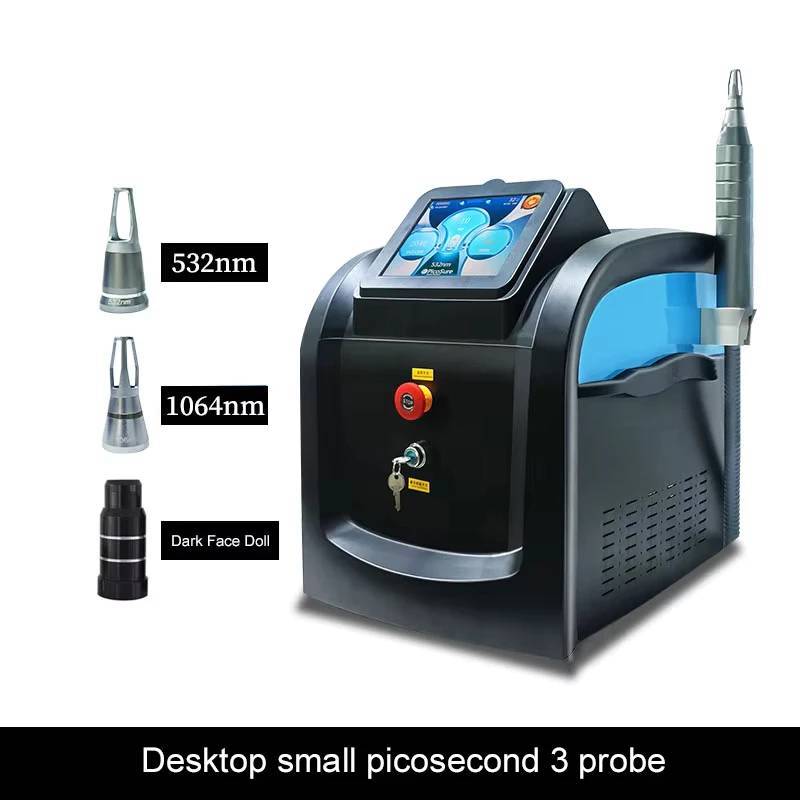 Picosecond laser Portabel pico laser alat clinic kecantikan blackdoll Hapus tato flek Rejuvanation B