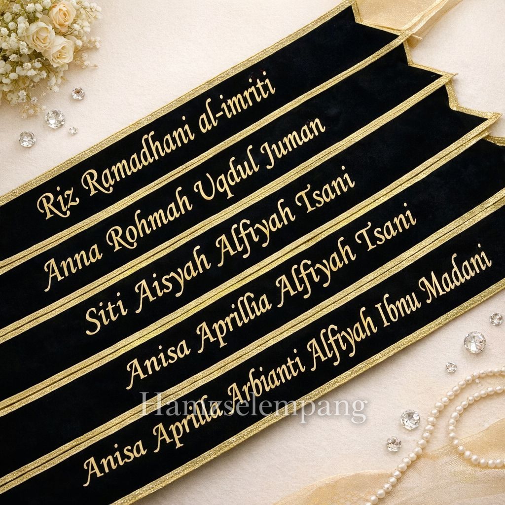 ( 1 HARI JADI) Selempang Wisuda Bludru