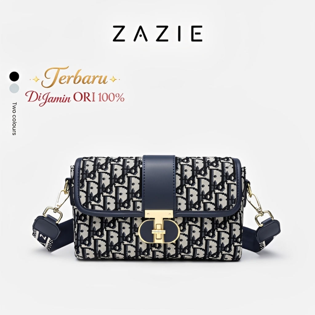 [TERBARU] ZAZIE Nadine Bag Tas Wanita Selempang Branded Import Premium - Tas Selempang Fashion Korea