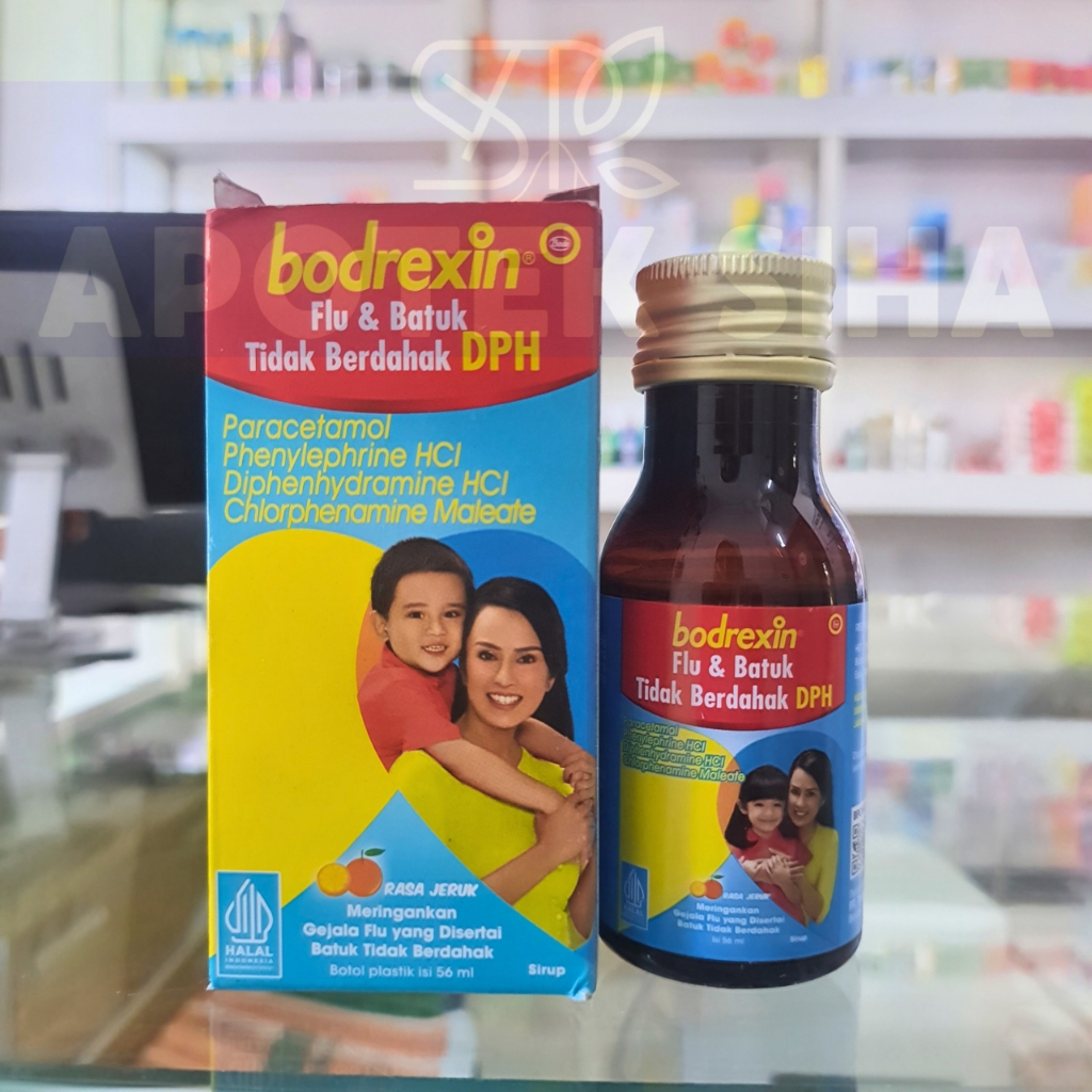 BODREXIN FLU BATUK PILEK SIRUP 56 ML | OBAT BATUK SIRUP PILEK ANAK