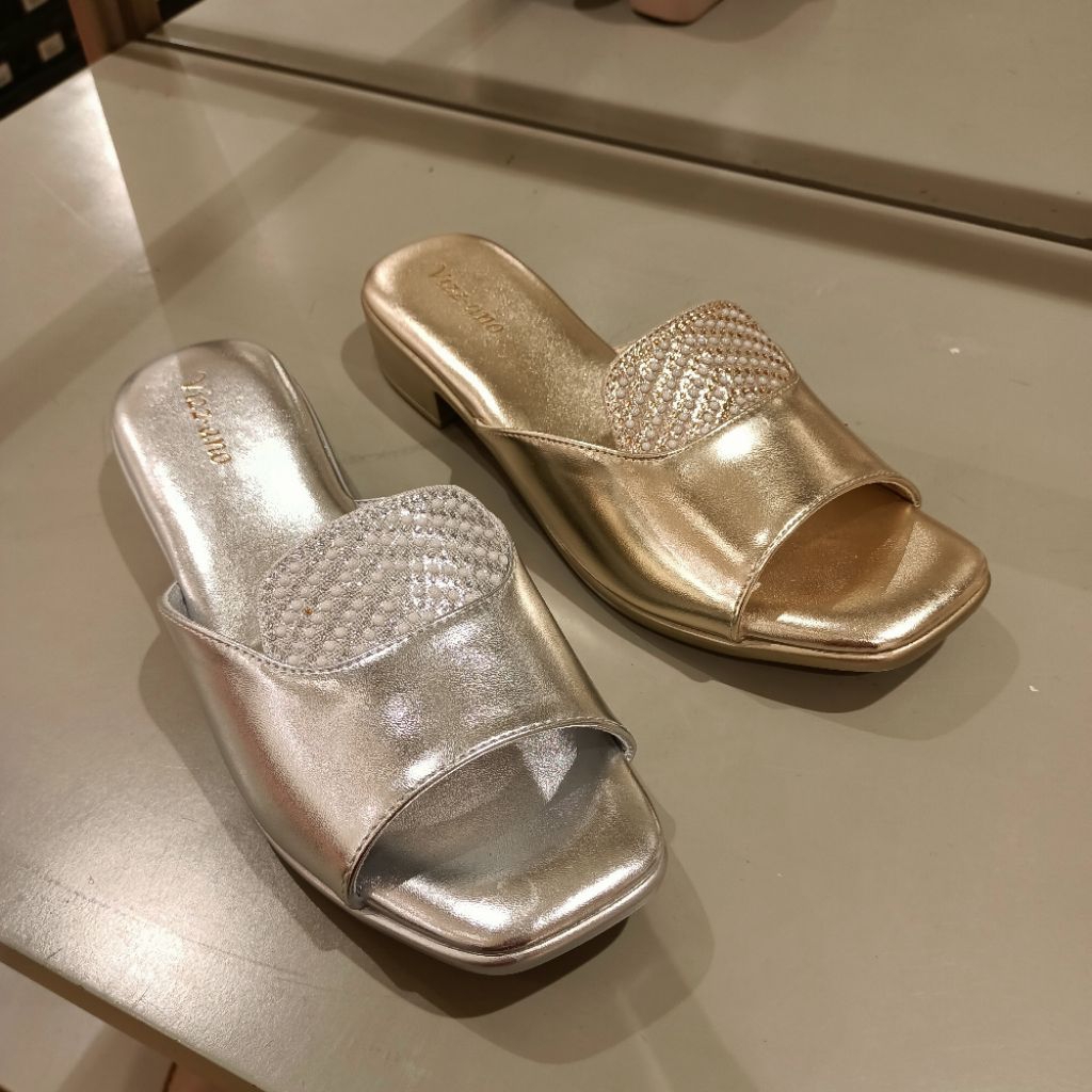 sandal wanita pesta heels 3cm VIZZANO original