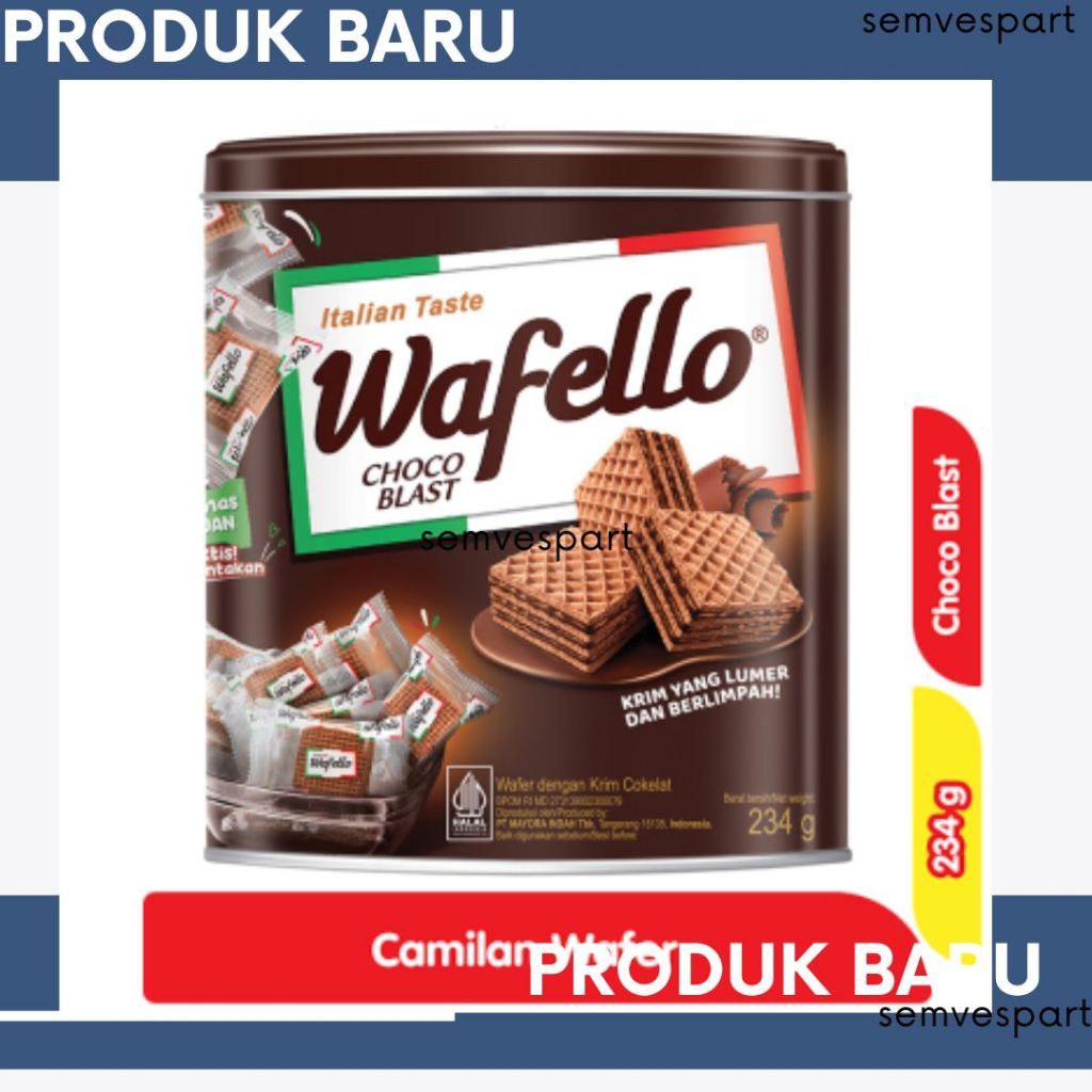 Wafello Wafer Choco Blast Kaleng 234 g/ ONGKIR VELG