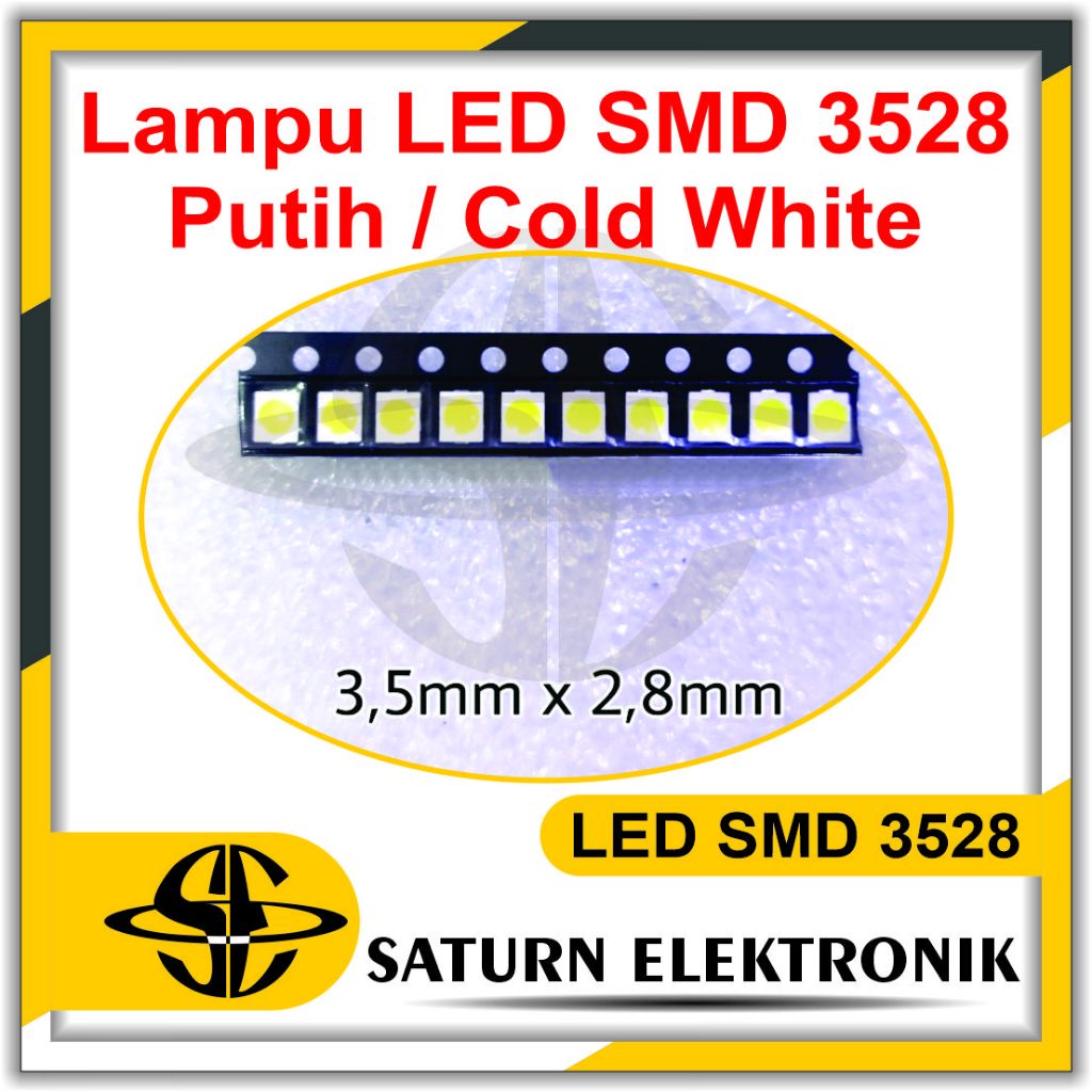 SMD Chip LED 3528 Wram White 2800-3000K 3.0-3.3V