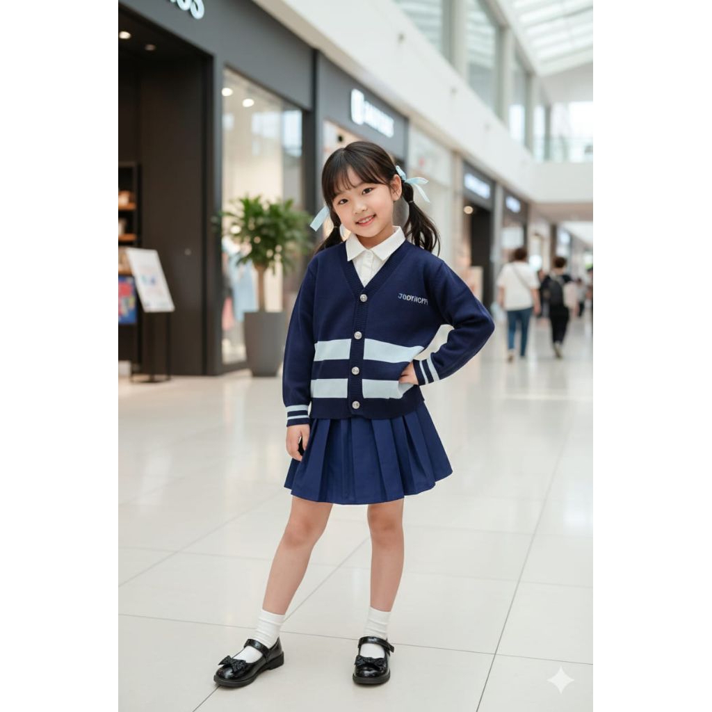 (COD) 6-8 Tahun// Setelan 3 in 1 Rok Anak Import// Baju Anak Perempuan// Kado Ulang Tahun