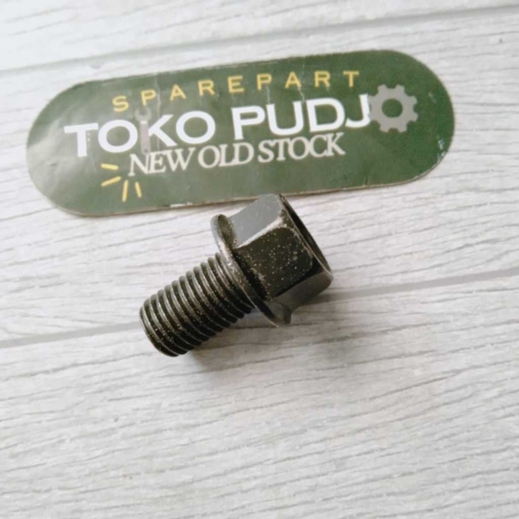 BAUT FLANGE / BAUT  TOPI 10X15 KUNCI 14 WARNA HITAM / NEW OLD STOCK / NOS