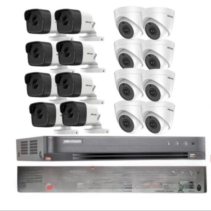 PAKET CCTV HIKVISION 16 CHANNEL 5MP AUDIO BUILT IN AUDIO