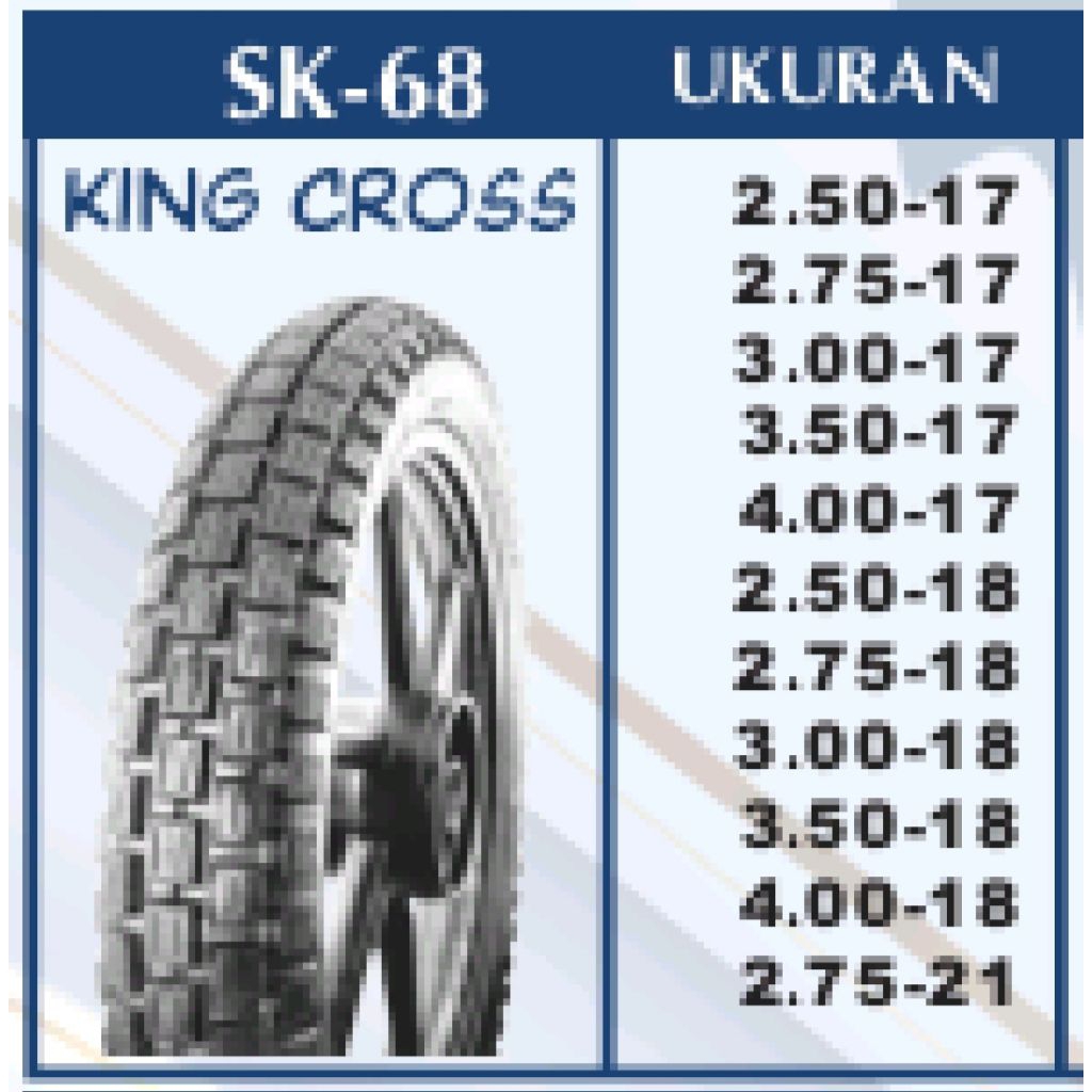 BAN MOTOR TRAIL  / MOTOR CROSS PRIMAAX SK 68 (semi trail) ring 17,18 dan 21