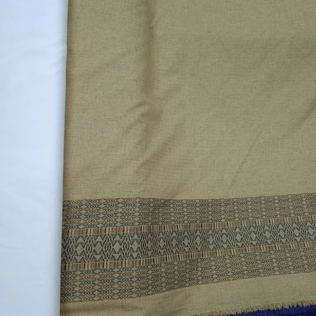 BAHAN KOKO KEMEJA KAIN KATUN LINEN ITALY IMPORT MOTIF PINGGIRAN ATAS BAWAH