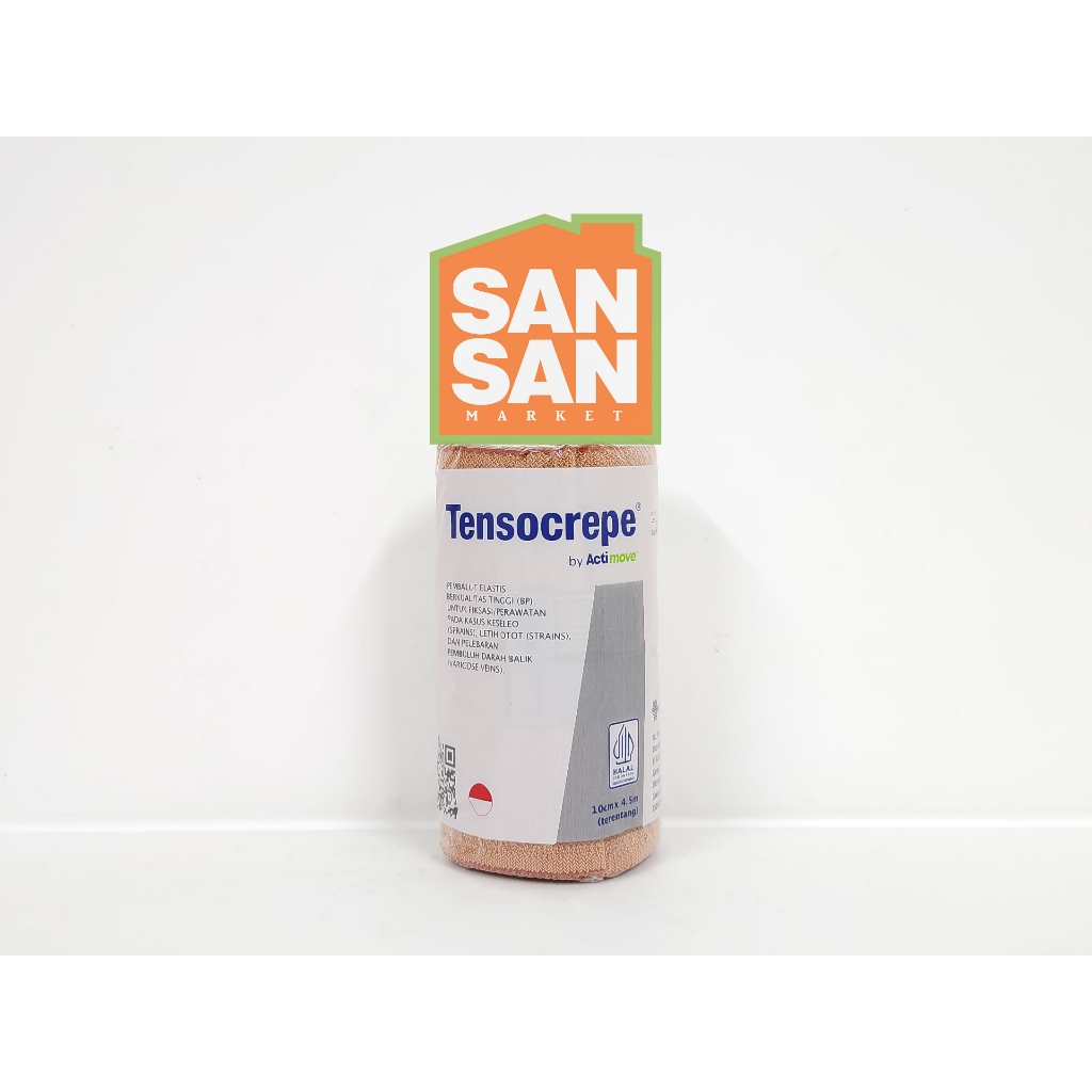 Tensocrepe Perban Elastis Rol 4" 10 cm x 4,5 m - perban elastis kain cedera keseleo fraktur patah tu
