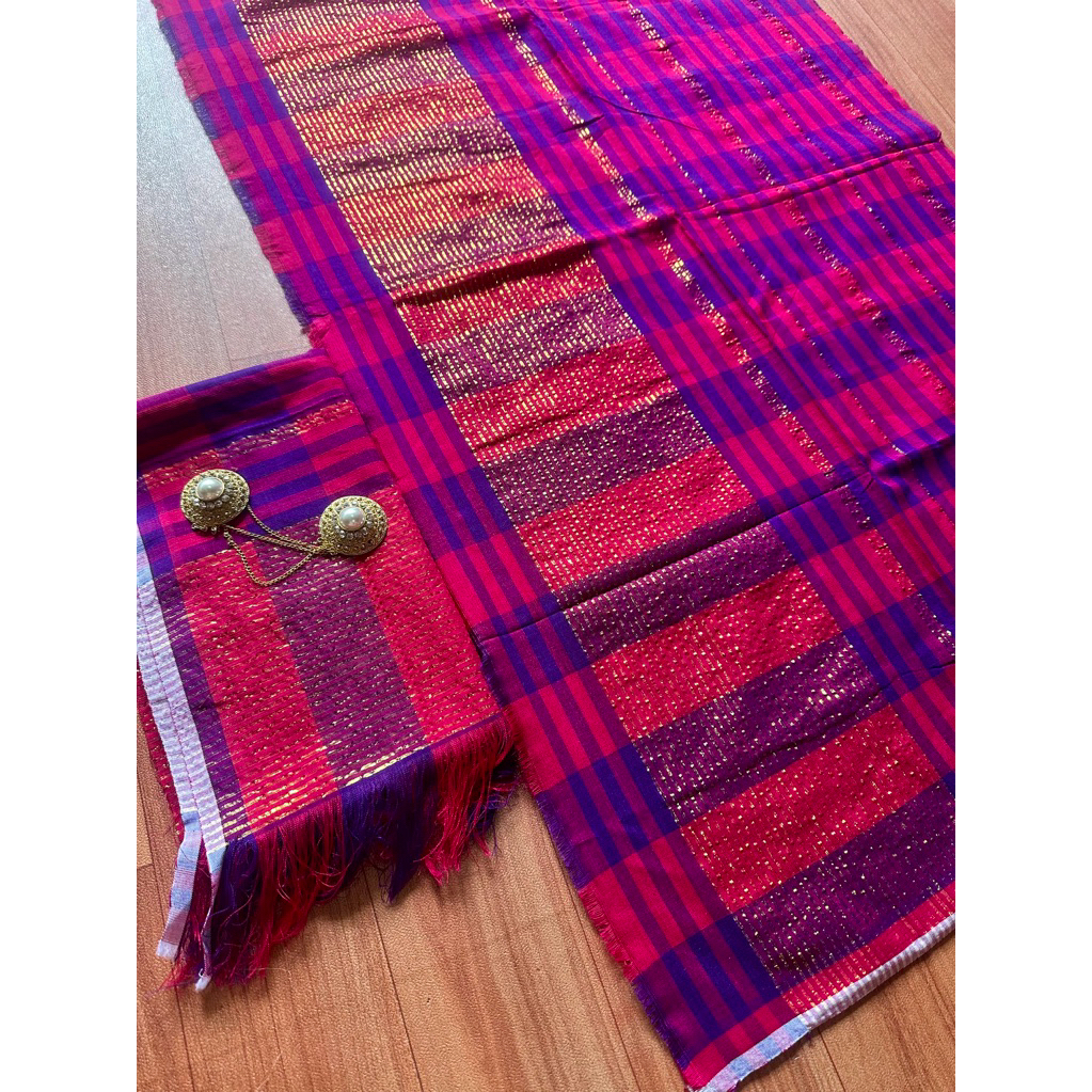 Kamen endek seseh set selendang//Kamen endek bebali set selendang