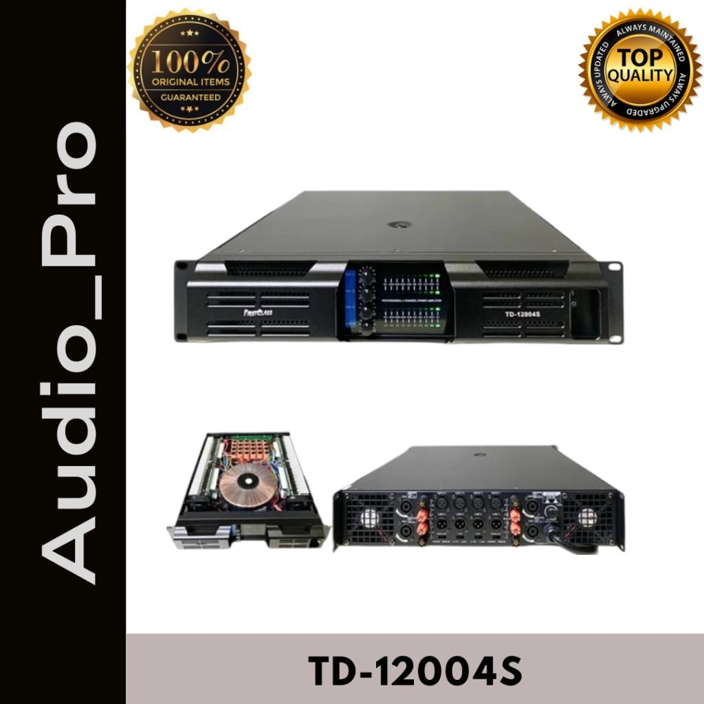 POWER AMPLIFIER FIRSTCLASS TD12004S / TD 12004S / TD12004 4CH 4X1500 WATT