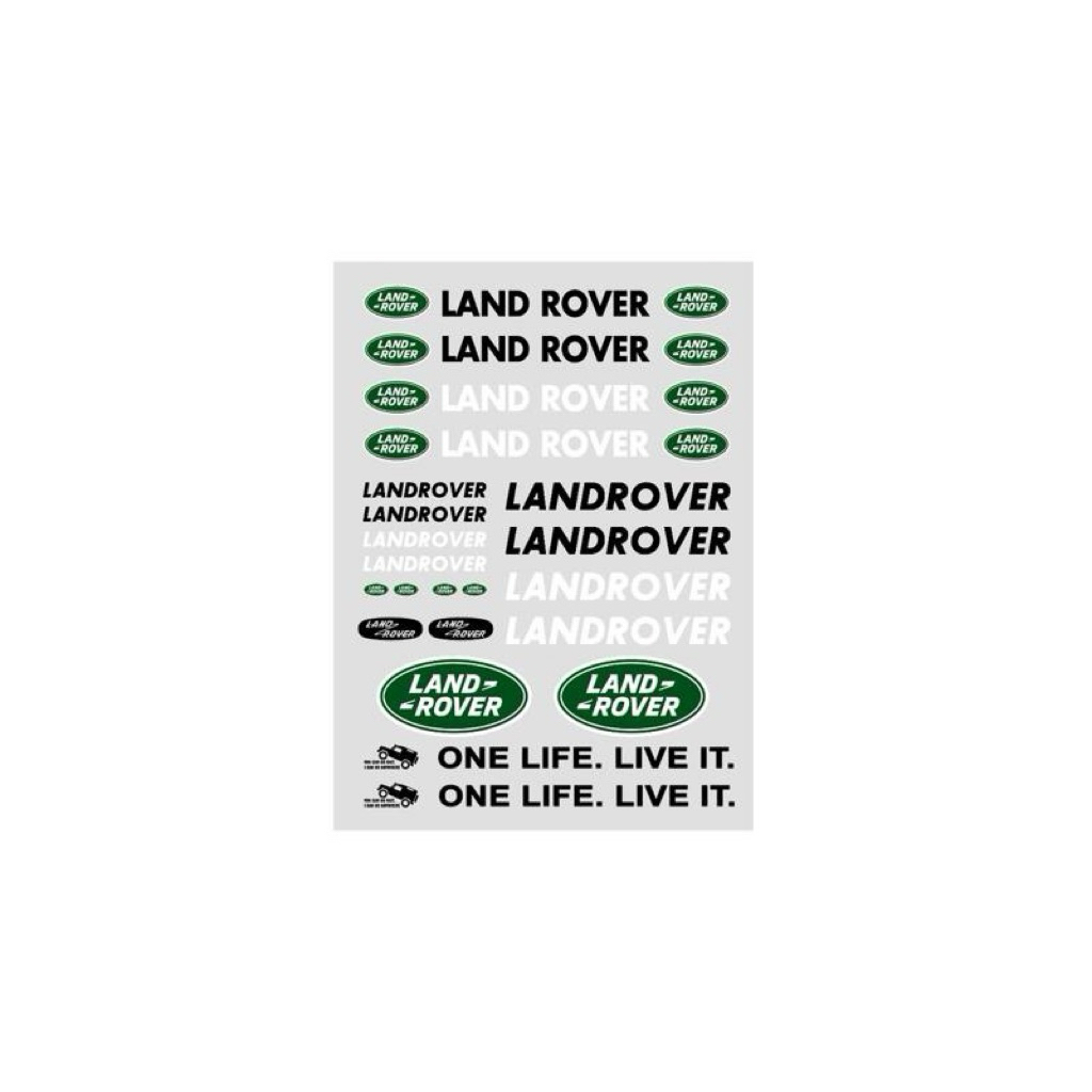 Sticker RC land rover one life live it rc land rover skala 1:10