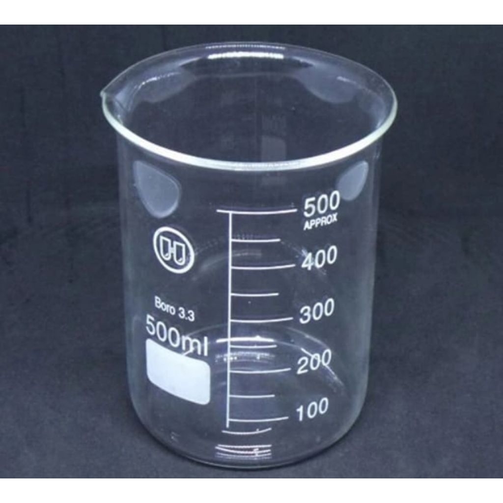Beaker Glass / Gelas Kimia 500 ml Pyrex Tahan panas