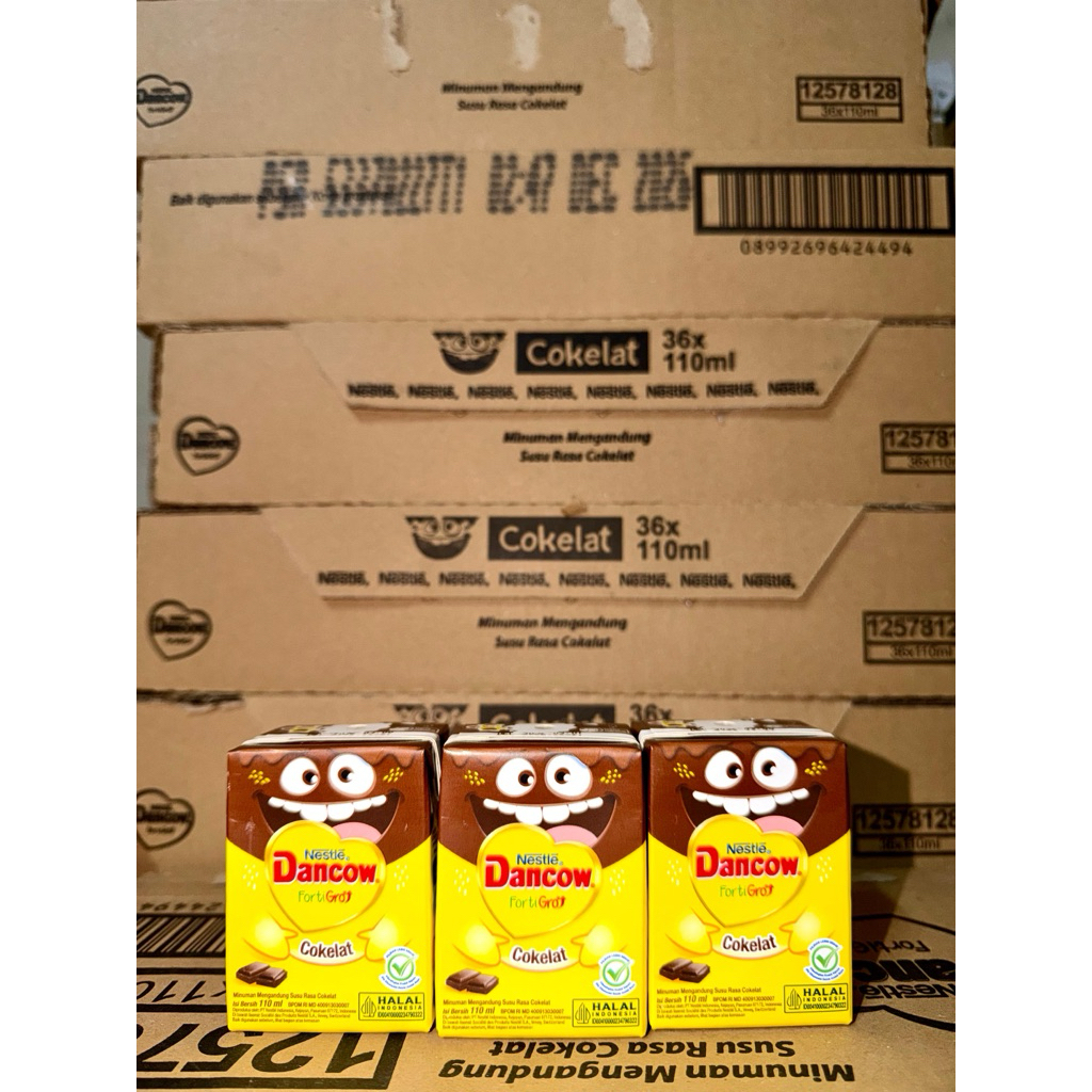 Susu Dancow FortiGro UHT Cokelat 110ml (1 karton isi 36 pcs)
