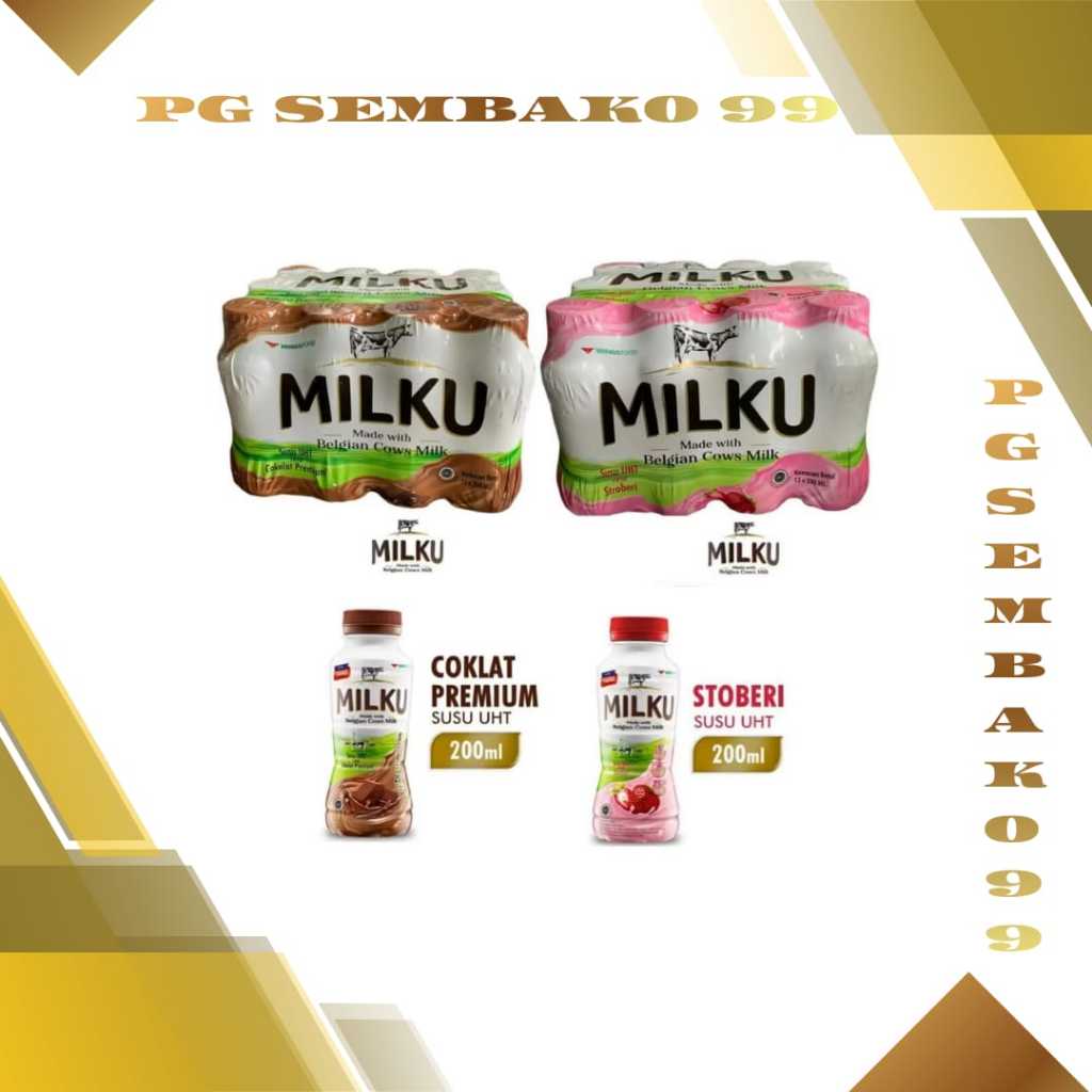 Susu Milku UHT Coklat & Stroberi