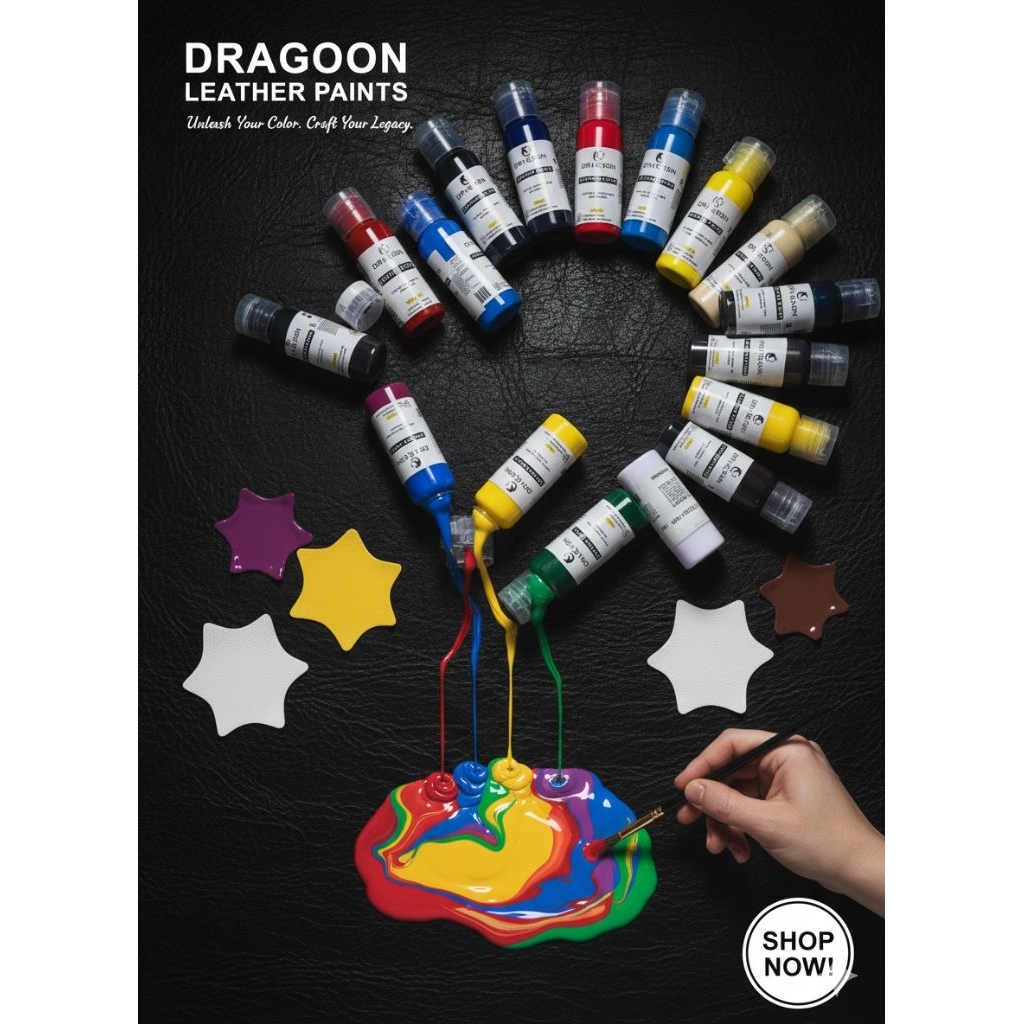 Cat Sepatu, Cat kanvas, Cat kain, Cat Kulit,Cat Sol sepatu,Cat lukis jaket&sepatu