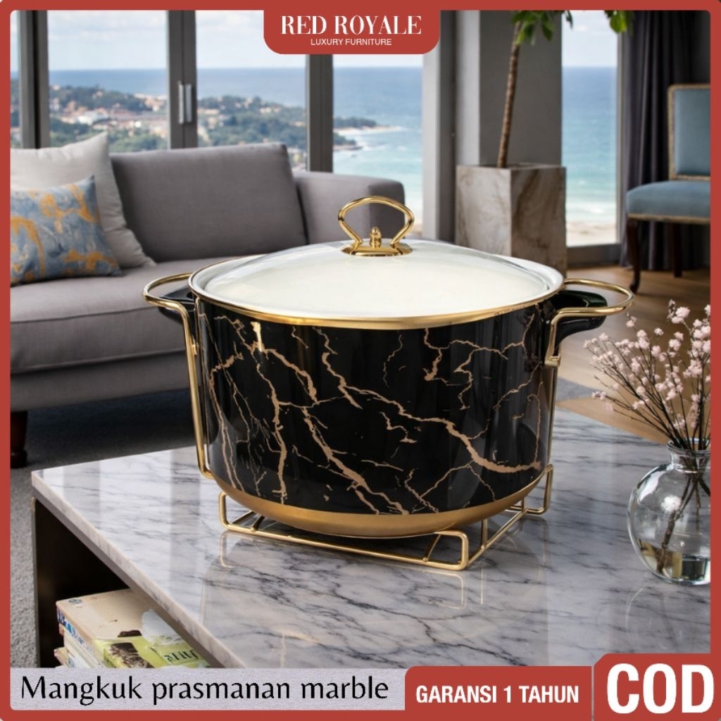 prasmanan vicenza keramik marble free packing kayu tempat penyimpanan makanan sambal lauk mangkuk se