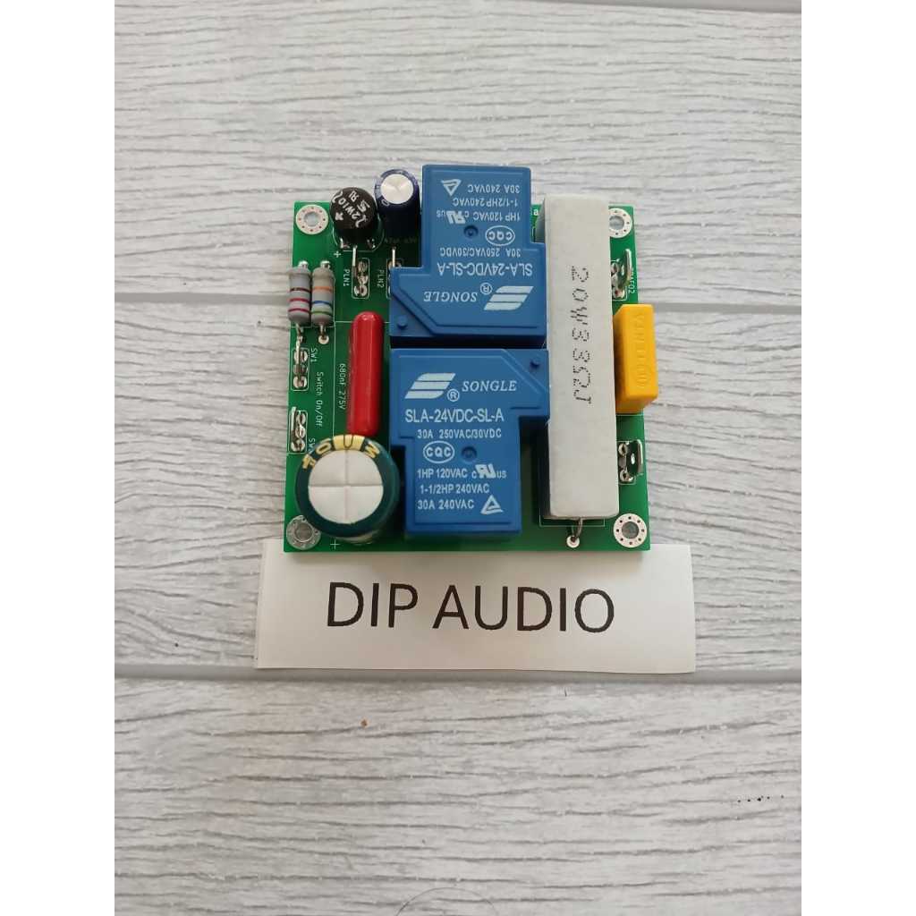 KIT SOFTSTART DOUBLE RELAY 30a PCB DOUBLE LAYER POWER AMPLIFIER