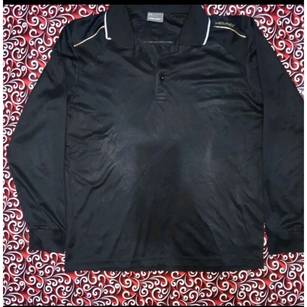 Jersey head longsleeve hitam....