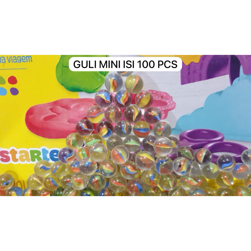 Guli / Kelereng Mini Belimbing Uk 1.1 cm 1 Pack isi 100 pcs bagus dan murah