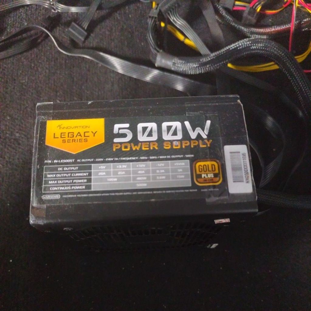 innovation legacy 500 watt psu power supply gold plus