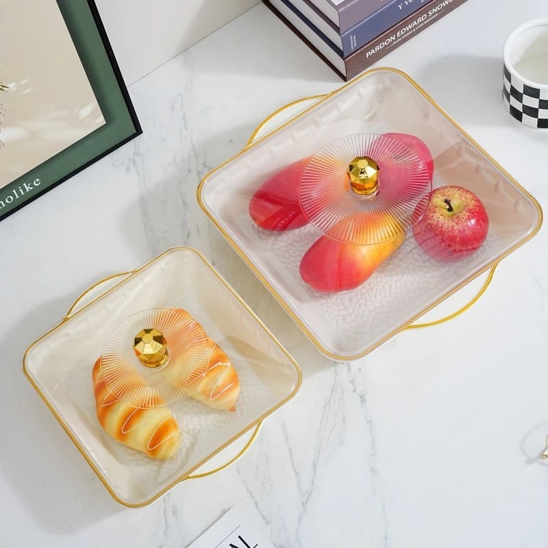 Piring persegi warna polos,Nampan putih, piring roti, piring buah