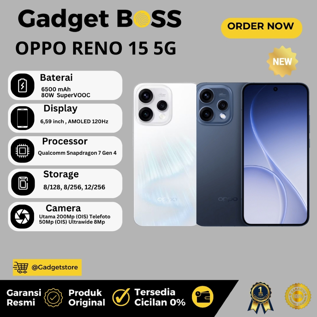 Oppo Reno 15 SERIES & RENO 15F 5g Qualcomm Snapdragon 6 Gen 1