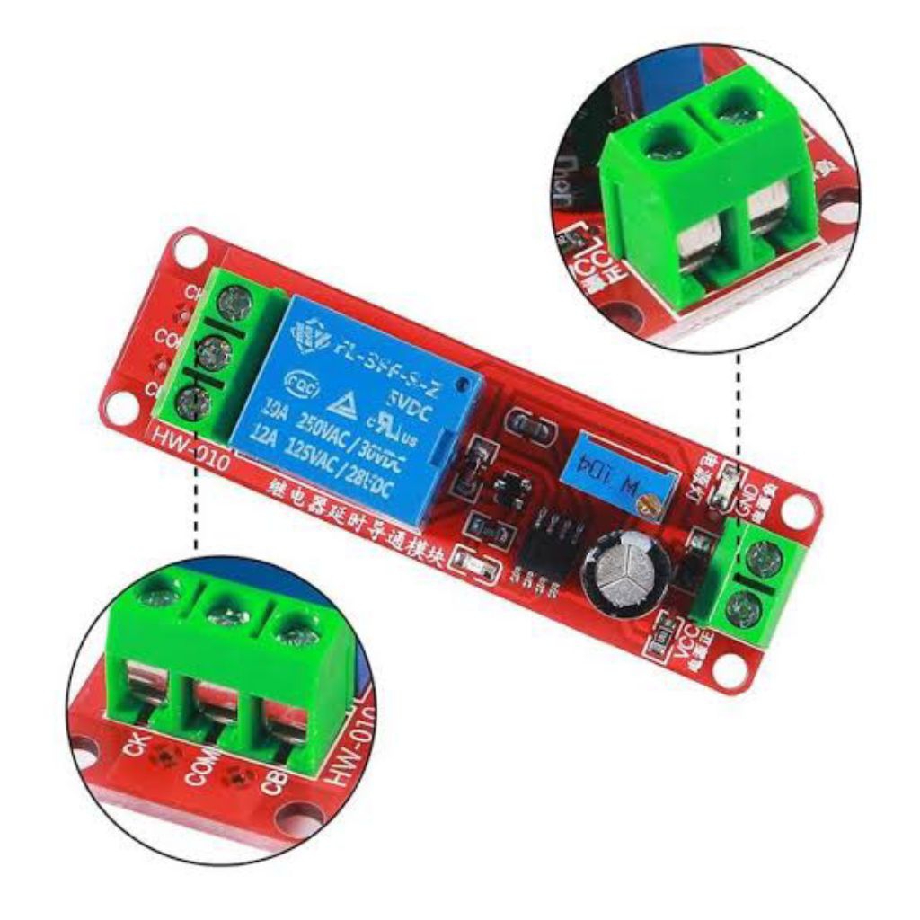 Modul Delay Timer NE555 12V 10A Delay ON/OFF