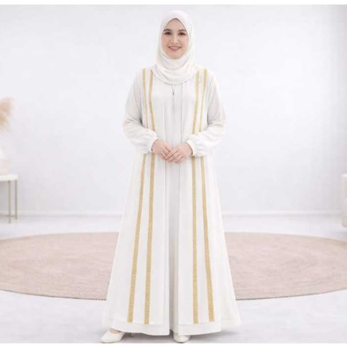 Baju Gamis Wanita Muslim Aileen Set Maxy Fashion Perempuan Dewasa Remaja Putri Ibu Modern Terbaru