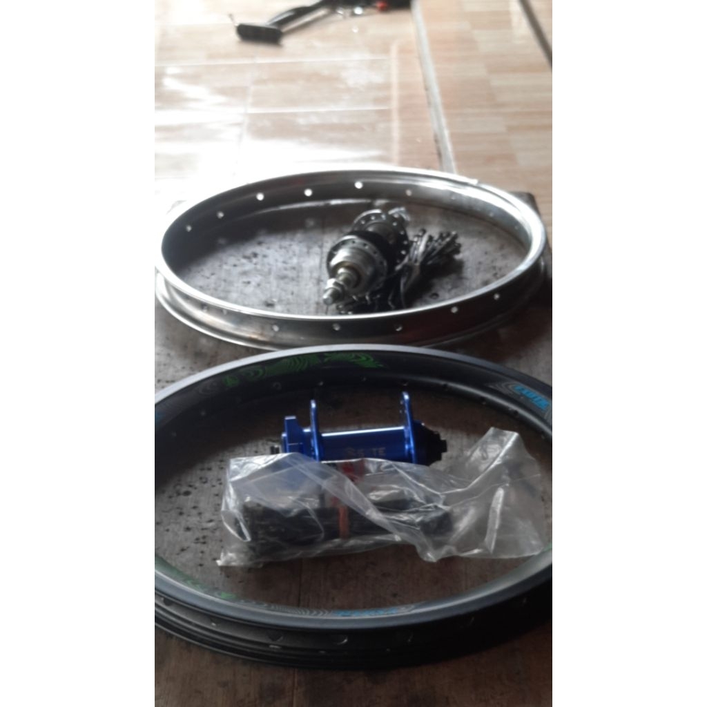 2pcs (1pasang) Velg Sepeda R24 Merk Exotic