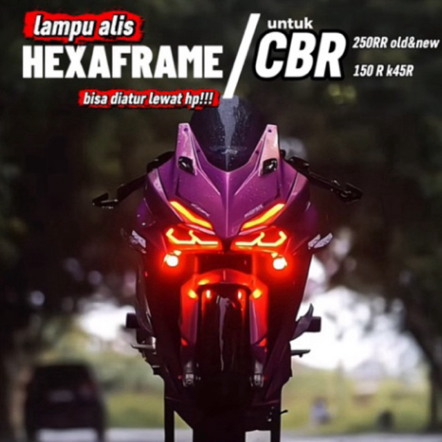 LAMPU ALIS HEXAFRAME RGB CBR250RR & CBR150R K45R