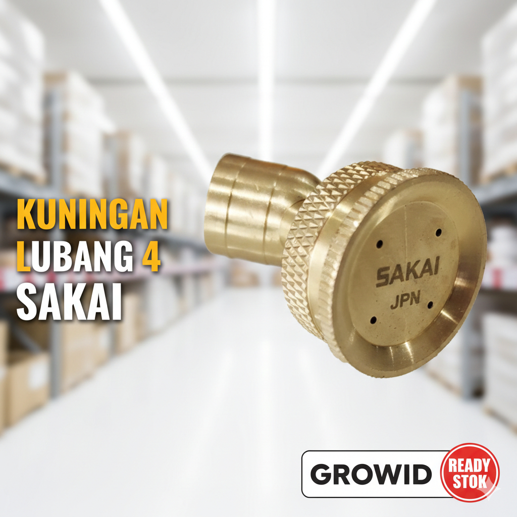 NOSEL NOZEL SPUYER SPRAYER KUNINGAN LUBANG 4 SAKAI SUPER KABUT/ NOZZEL SPRAYER LUBANG 4 SAKAI