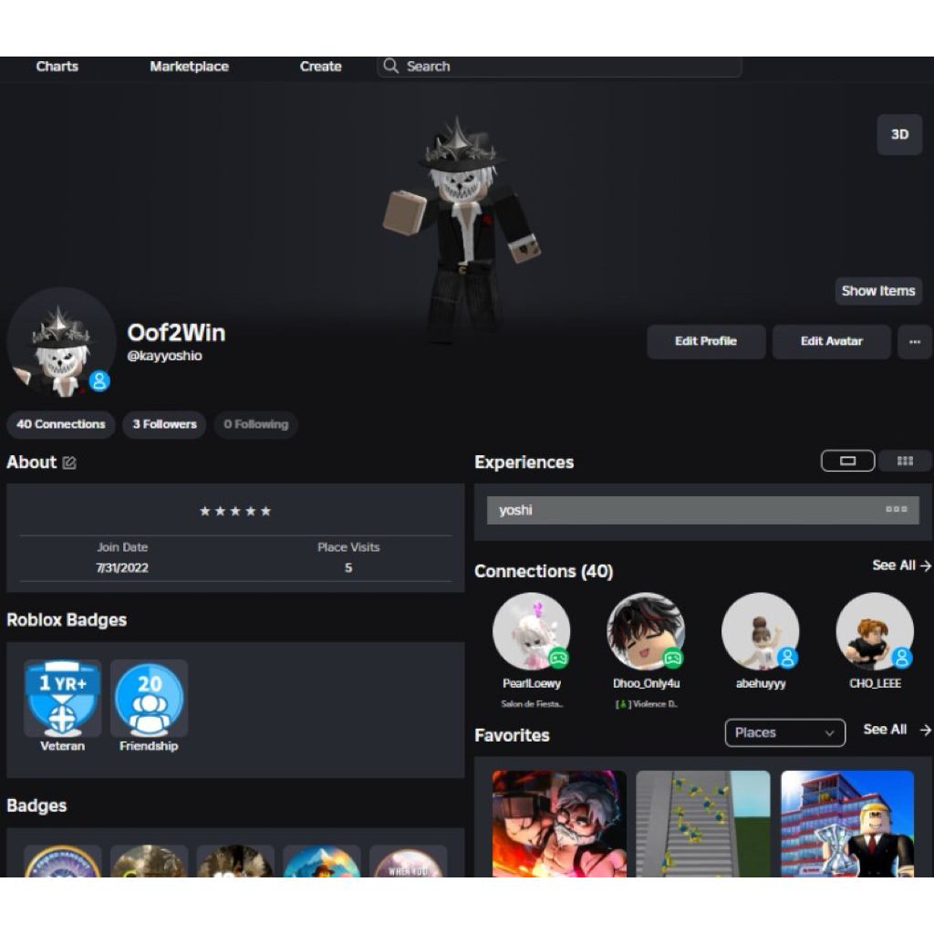 akun roblox include the forge, cdid, theme park, grow a garden