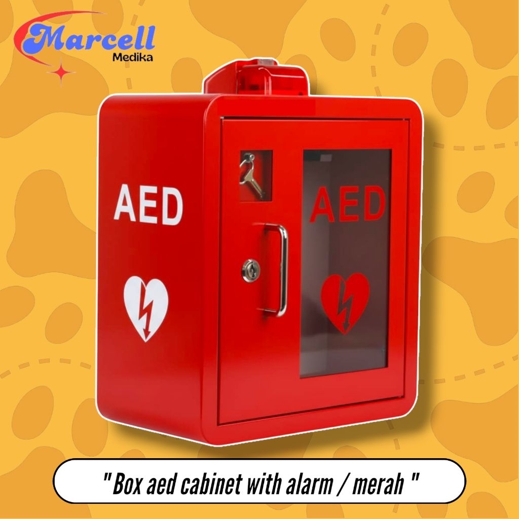 BOX AED WALL WITH ALARM / BOX EMERGENCY AED WALL / BOX AED CABINET