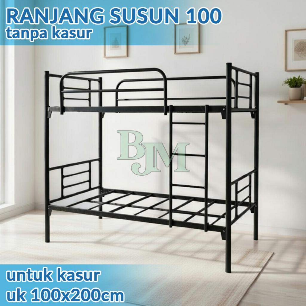 RANJANG SUSUN 100 RANJANG TINGKAT RANJANG 2 SUSUN RANJANG BESI BUNKBED