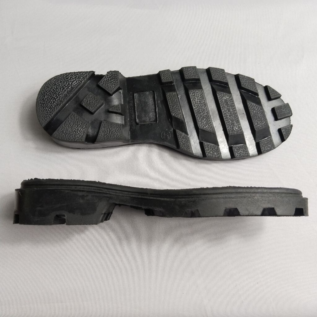 Sol Sepatu PDL Safety Radial Hitam Bahan Karet Anti Slip - Outsole Sepatu Boot TNI POLRI Security Sa