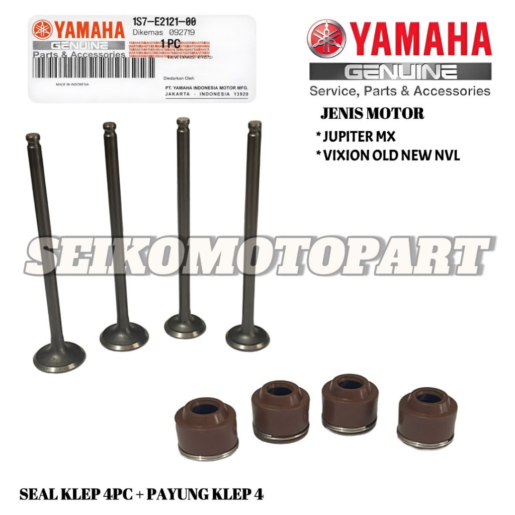 Payung Klep JUPITER MX 4pc + Seal Klep VIXION OLD NEW NVL