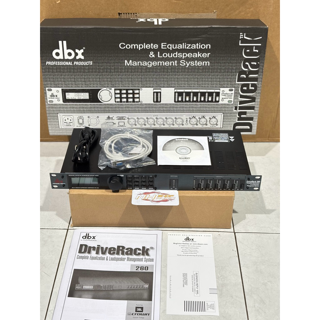 DLMS DBX 260 Speaker Management DBX 260 Driverack DBX260 DLMS 260 3in 6out 3 Way Grade A Delay Fungs