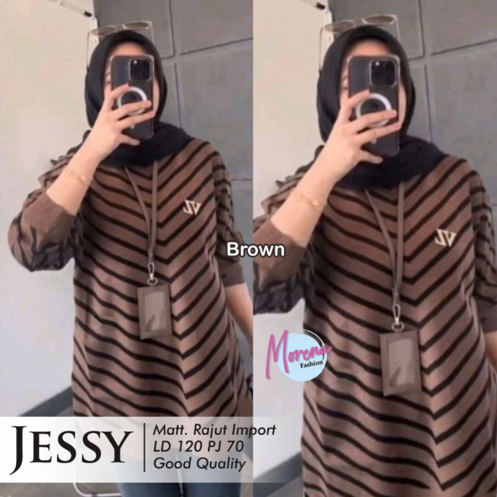 100% Original Ready Jessy Knit Rajut Import • Rajut Import LD 120 PB 70 • Blouse Knit • Rajut Blouse