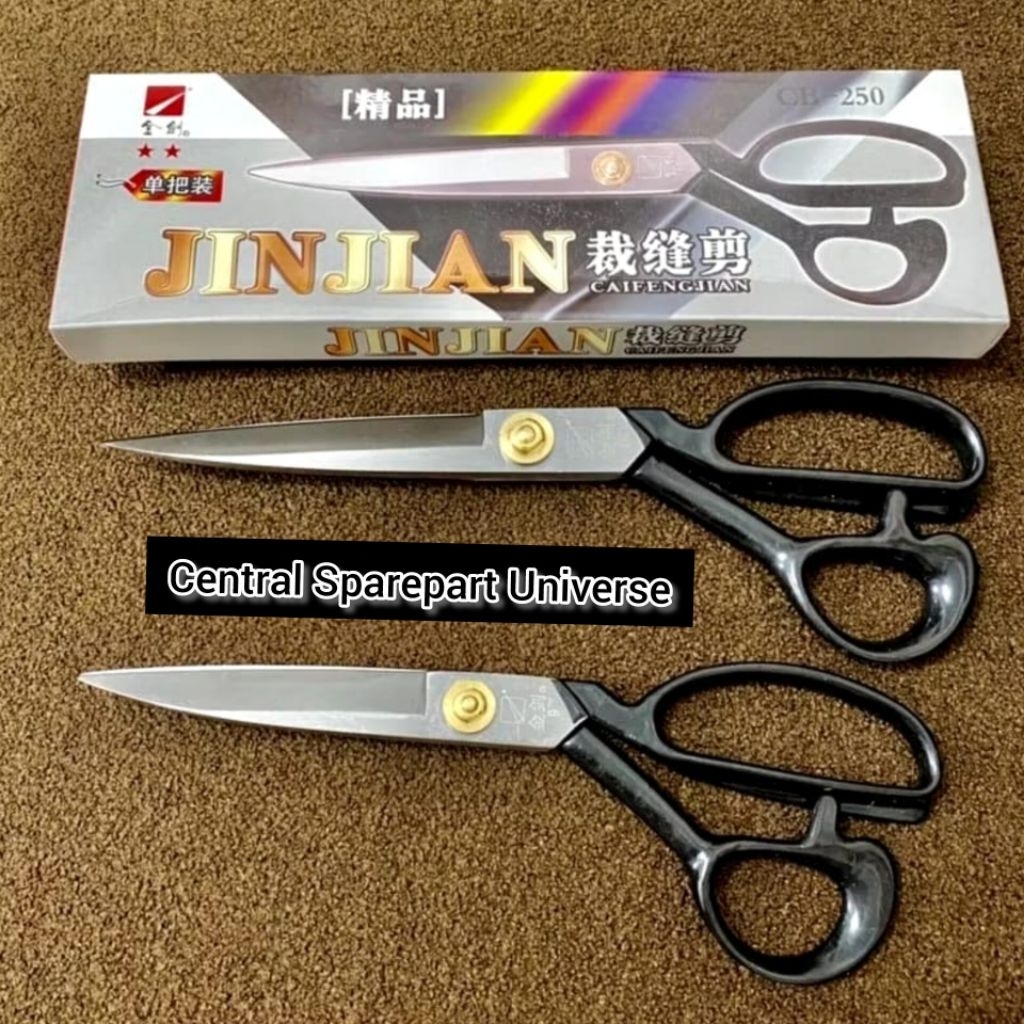 gunting kain besar jinjian 9” 10”  gunting cai feng jian besar tajam /gunting kain premium / gunting