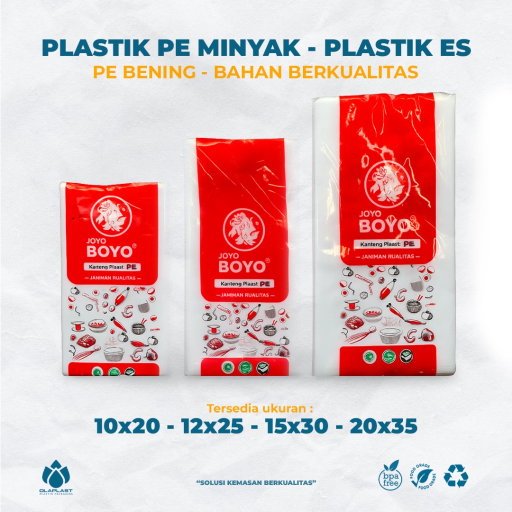 KANTONG PLASTIK PE JOYOBOYO MINYAK SANTAN ES BATU ALL VARIAN