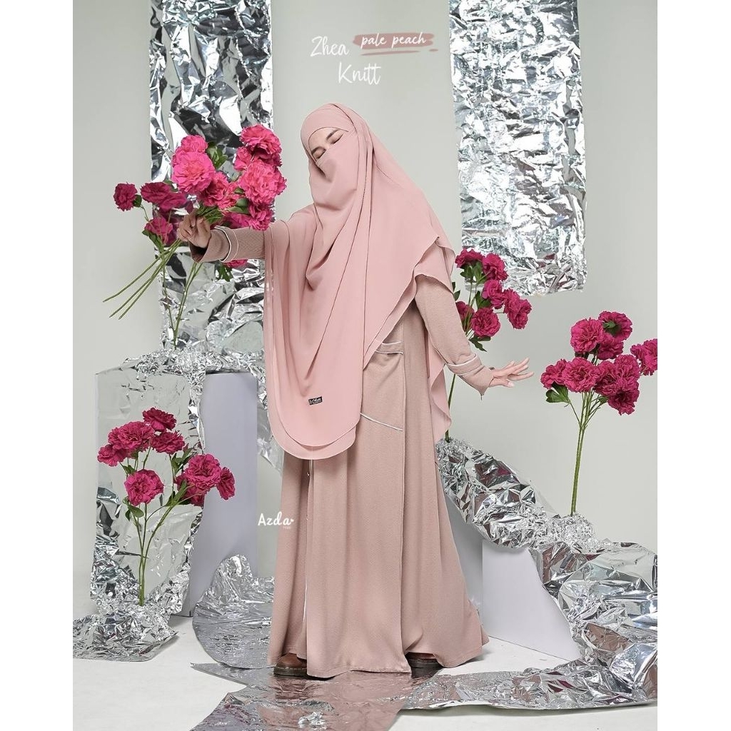 ABAYA KNIT ZHEA BY AZDA | ABAYA KNIT KEKINIAN | ABAYA AZDA | GAMIS AZDA KNIT | GAMIS KNIT PREMIUM | 
