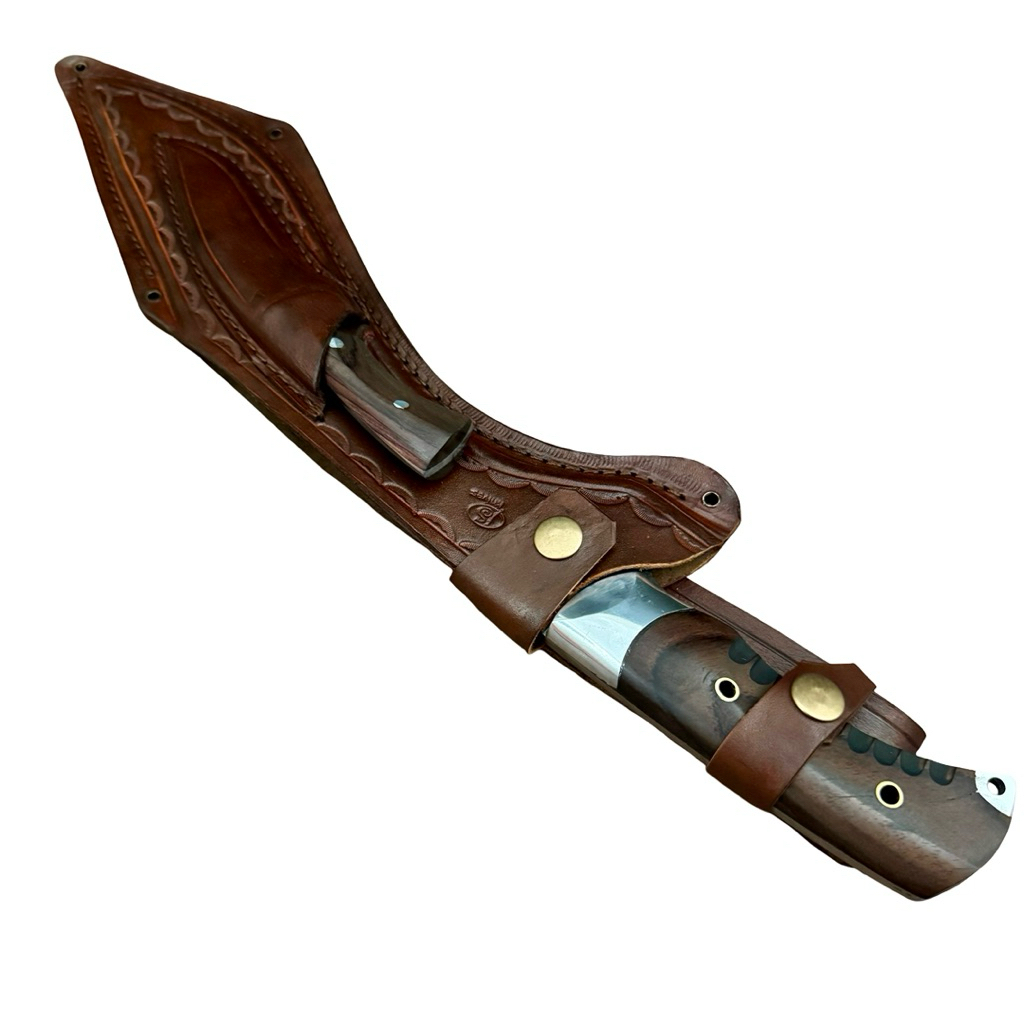 Kukri jumbo fullset fulltang bilah tebal baja hss